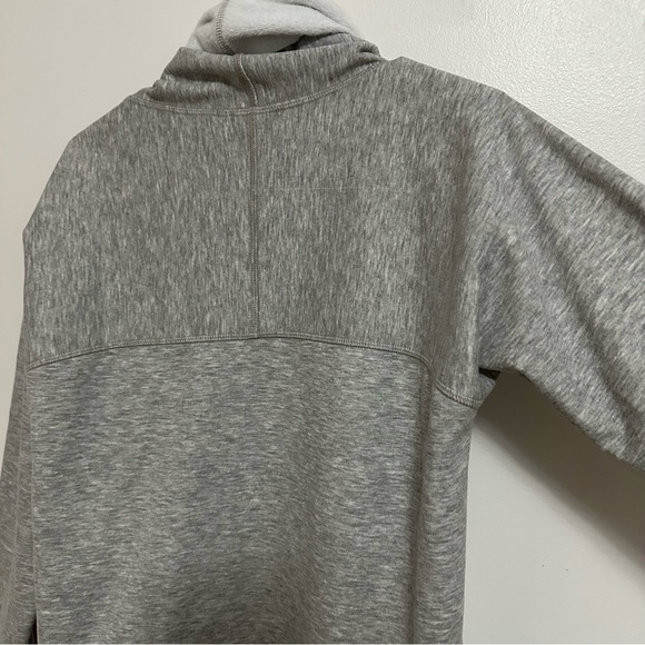 Anthropologie DREW Open Front Soft Gray & White Cardigan - Picture 4 of 6